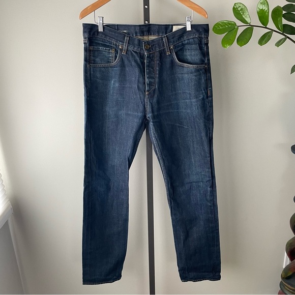 Rag & Bone Slim Straight Denim Jeans Button Fly Size 36 - Picture 1 of 9